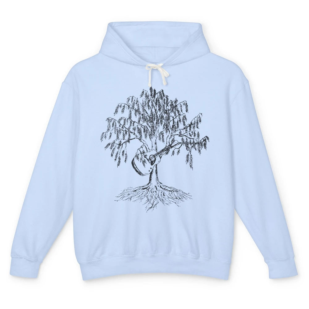 Retro Weeping Willows Guitar Musician Guitarist Music Lovers Unisex Lightweight Hoodie