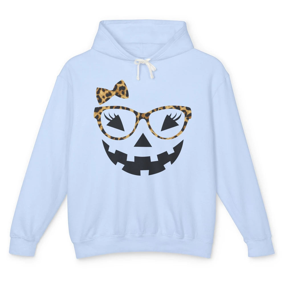 Funny Optometrist Eyeglasses Pumpkin Halloween Girl Costume Unisex Lightweight Hoodie