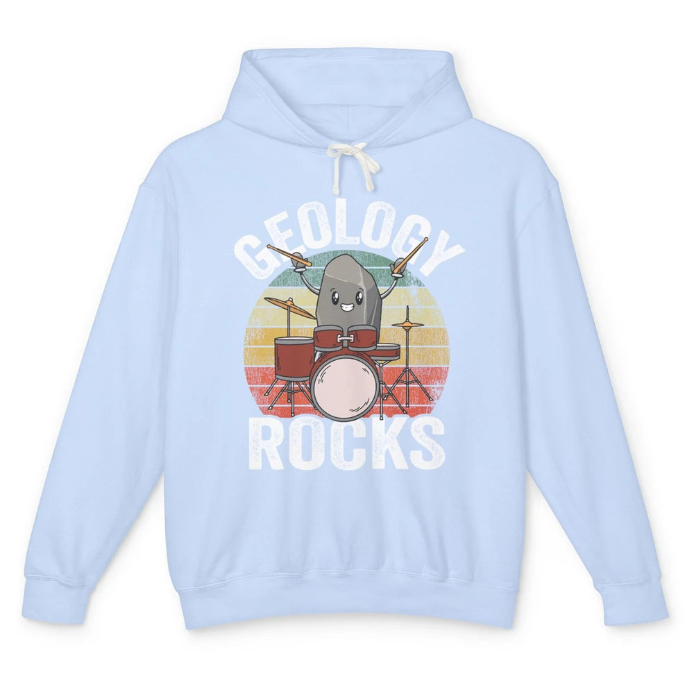 Funny Geology Rocks Mineral Rock Collector Science Geologist Unisex Lightweight Hoodie