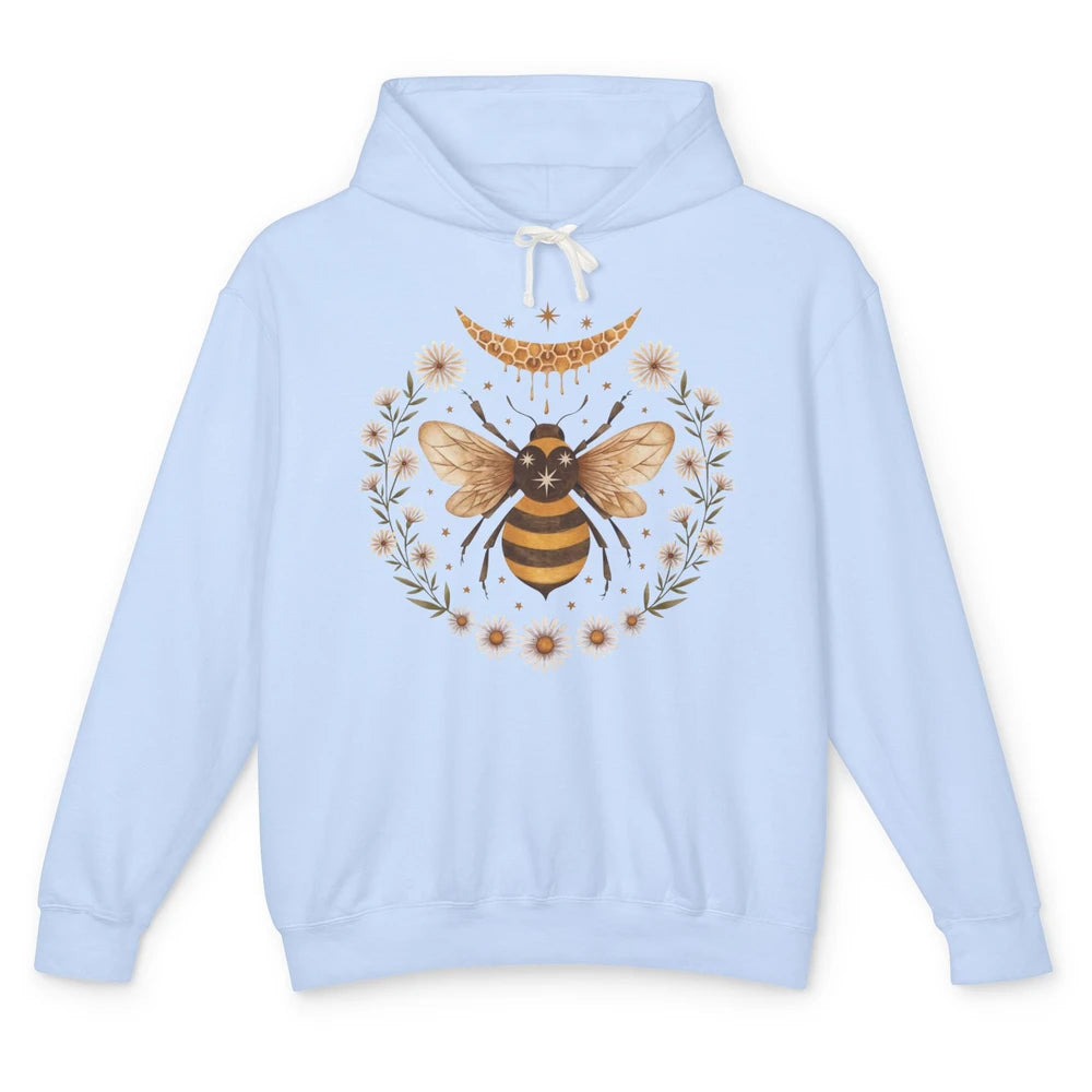 Funny Bee Honey Moon Cute Bee Lovers Unisex Lightweight Hoodie