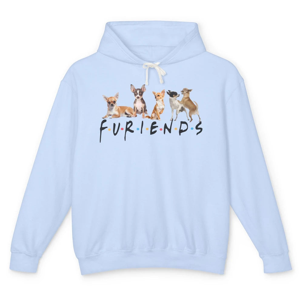 Chihuahua Furiends Furry Friends Dogs Chihuahua Lovers Gift Unisex Lightweight Hoodie