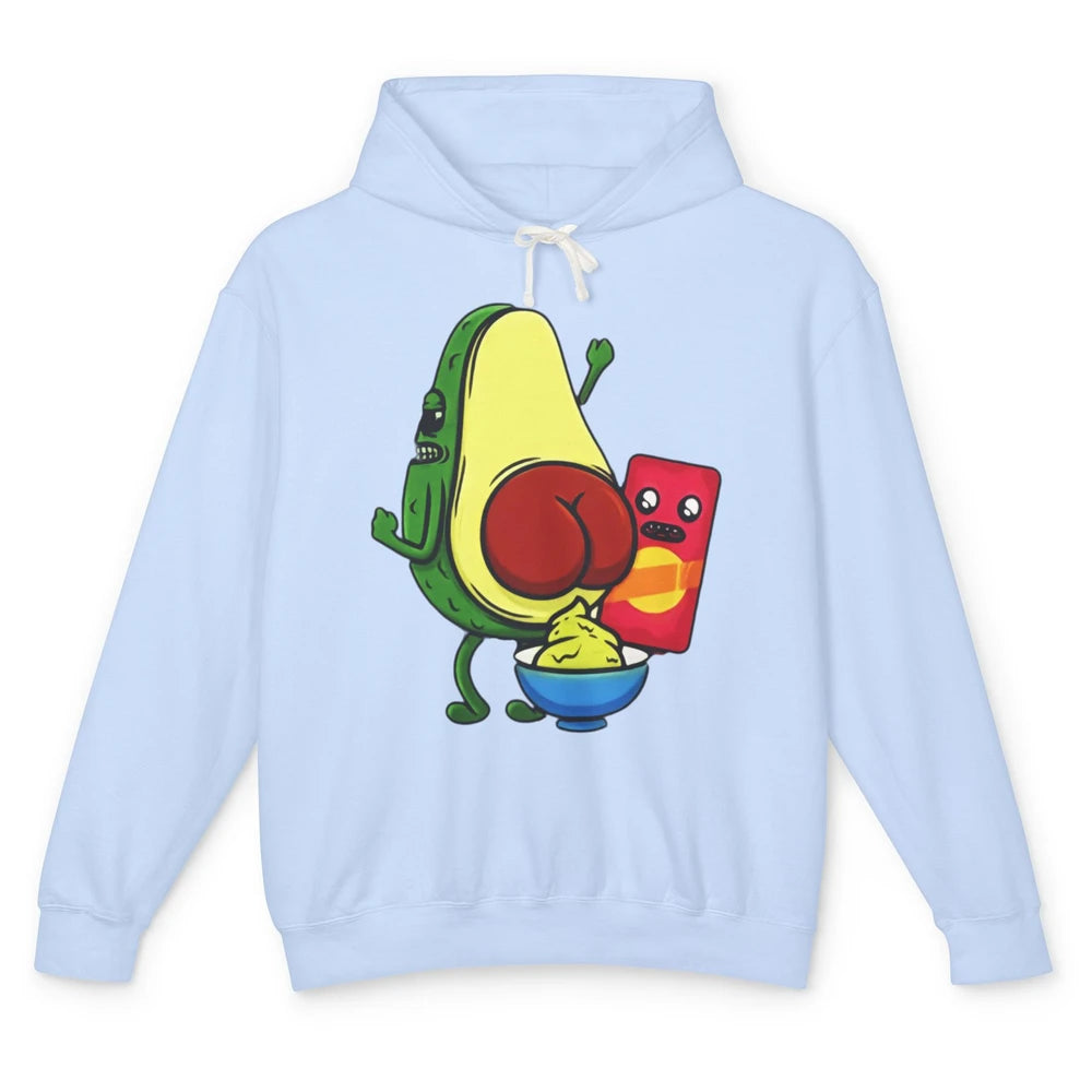 Funny Avocado Pun Wordplay Healthy Eating Habit Vegan Veggie Unisex Lightweight Hoodie