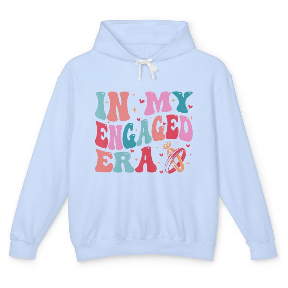 In My Engaged Era Boho Groovy Bridal Shower Party Wedding Unisex Lightweight Hoodie