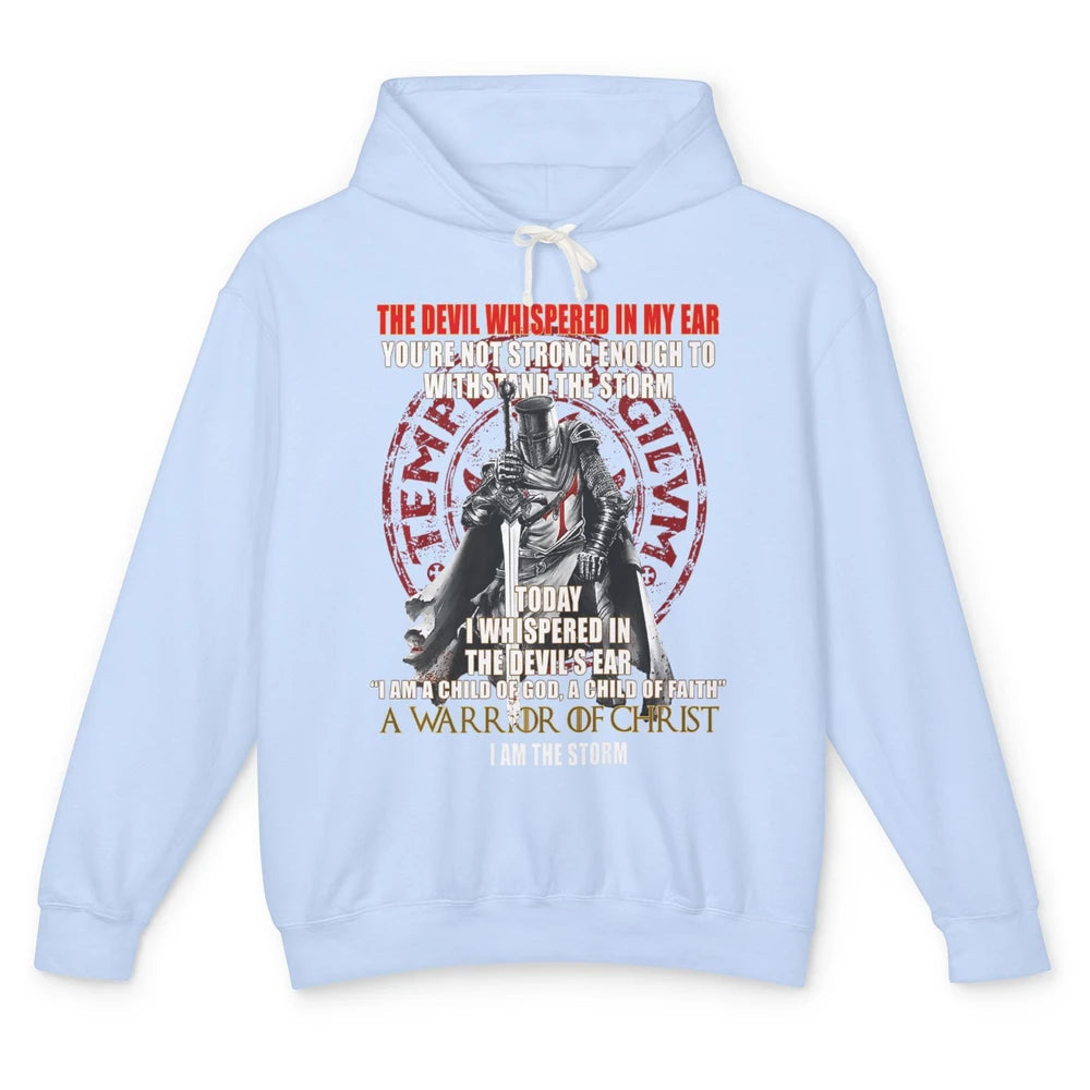 Knight Templar Kneel Before God Warrior Of Christ Jesus Son Unisex Lightweight Hoodie