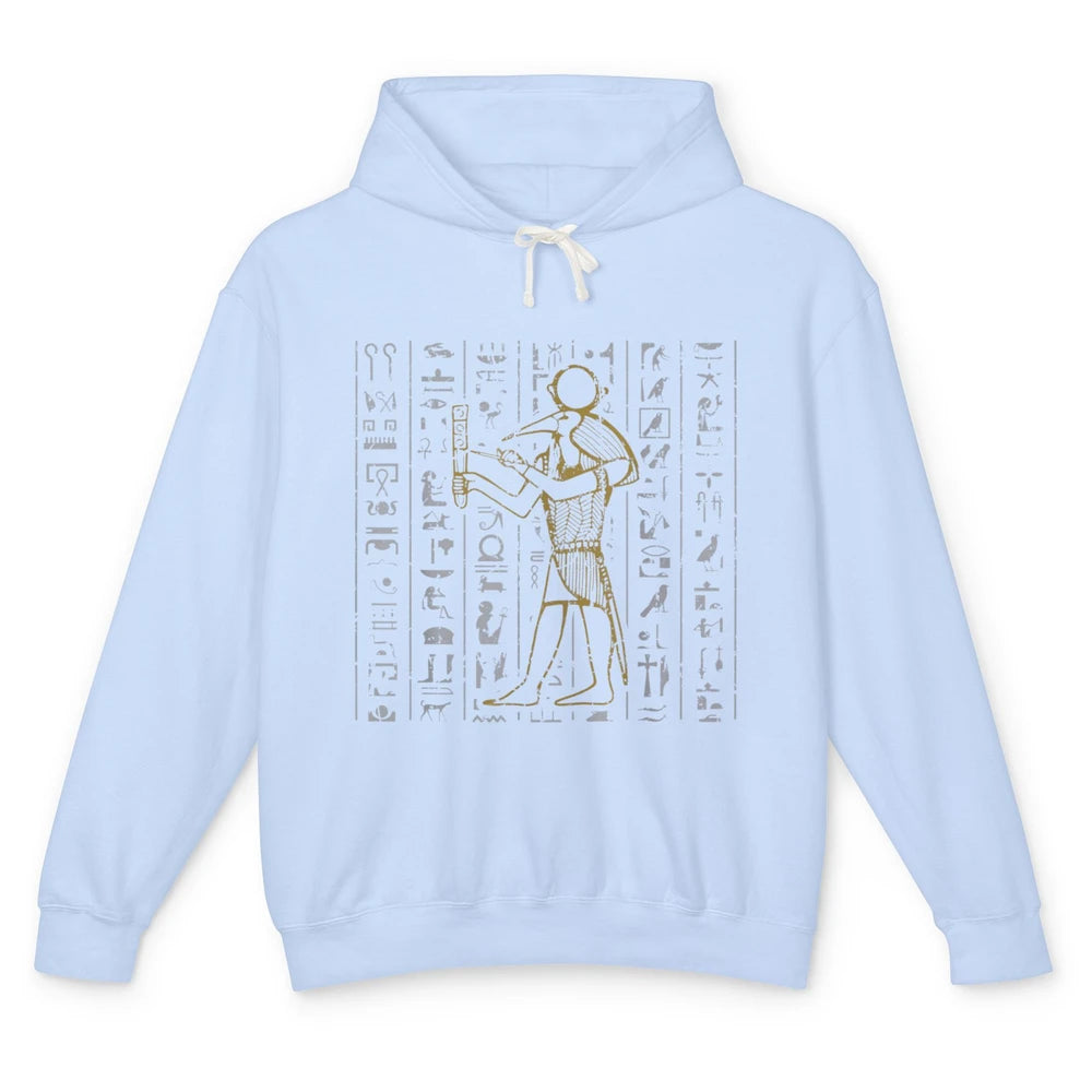 Ancient Egyptian Hieroglyphics Egypt Pyramid Archaeologist Unisex Lightweight Hoodie