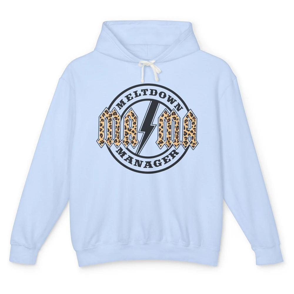 Leopard Mama Lightning Bolt Meltdown Manager Western Country Unisex Lightweight Hoodie