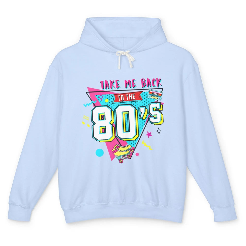 Take Me Back To The 80s Vintage 1980s Born Birthday Party Unisex Lightweight Hoodie