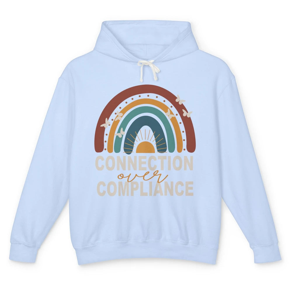 Dyslexia Rainbow Connection Over Compliance Sped Teacher ABA Unisex Lightweight Hoodie