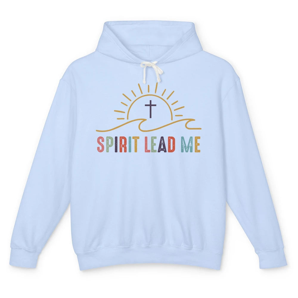 Spirit Religious Boho Christian Faith Jesus Inspirational Unisex Lightweight Hoodie