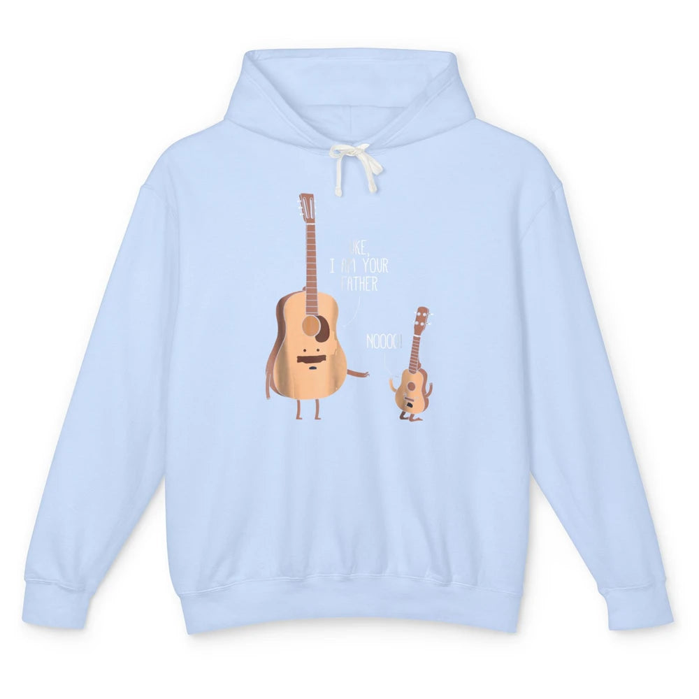 Funny Ukulele Im Your Father Guitar Guitarist Music Joke Pun Unisex Lightweight Hoodie