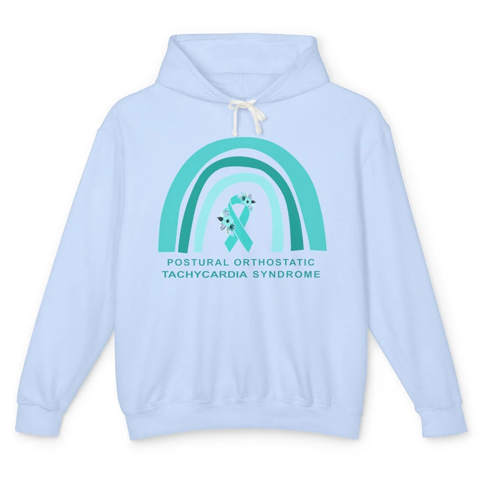 POTS Postural Orthostatic Tachycardia Syndrome Turquoise Unisex Lightweight Hoodie