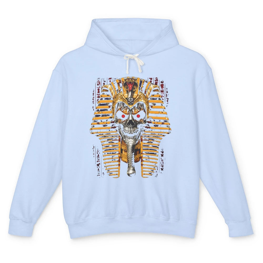 Ancient Egyptian Pyramid Skull King Tut Pharaoh Tutankhamun Unisex Lightweight Hoodie