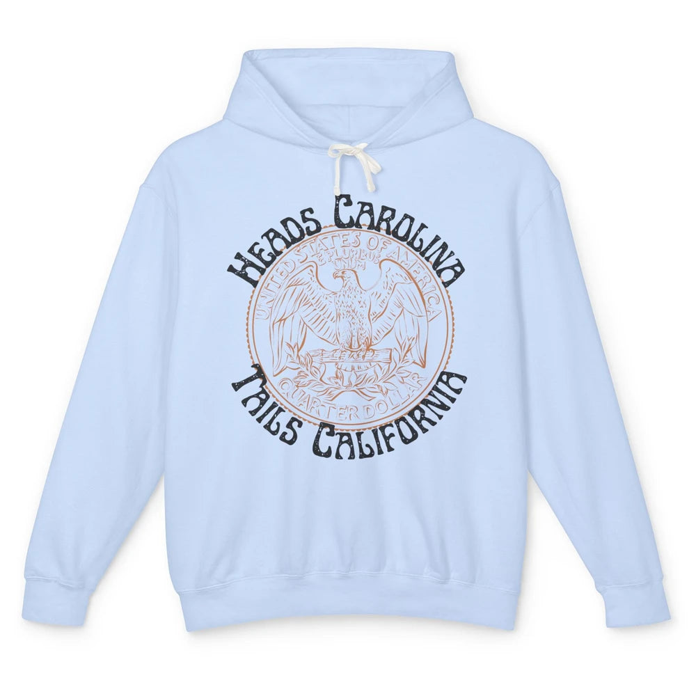 Vintage Heads Carolina Tail California US Western Country Unisex Lightweight Hoodie