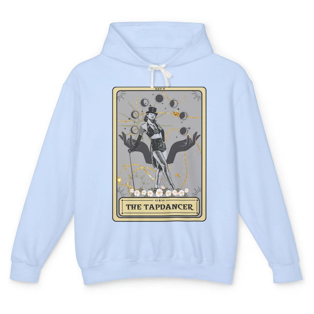 Retro The Tapdancer Tarot Card Tapdancing Halloween Dancer Unisex Lightweight Hoodie