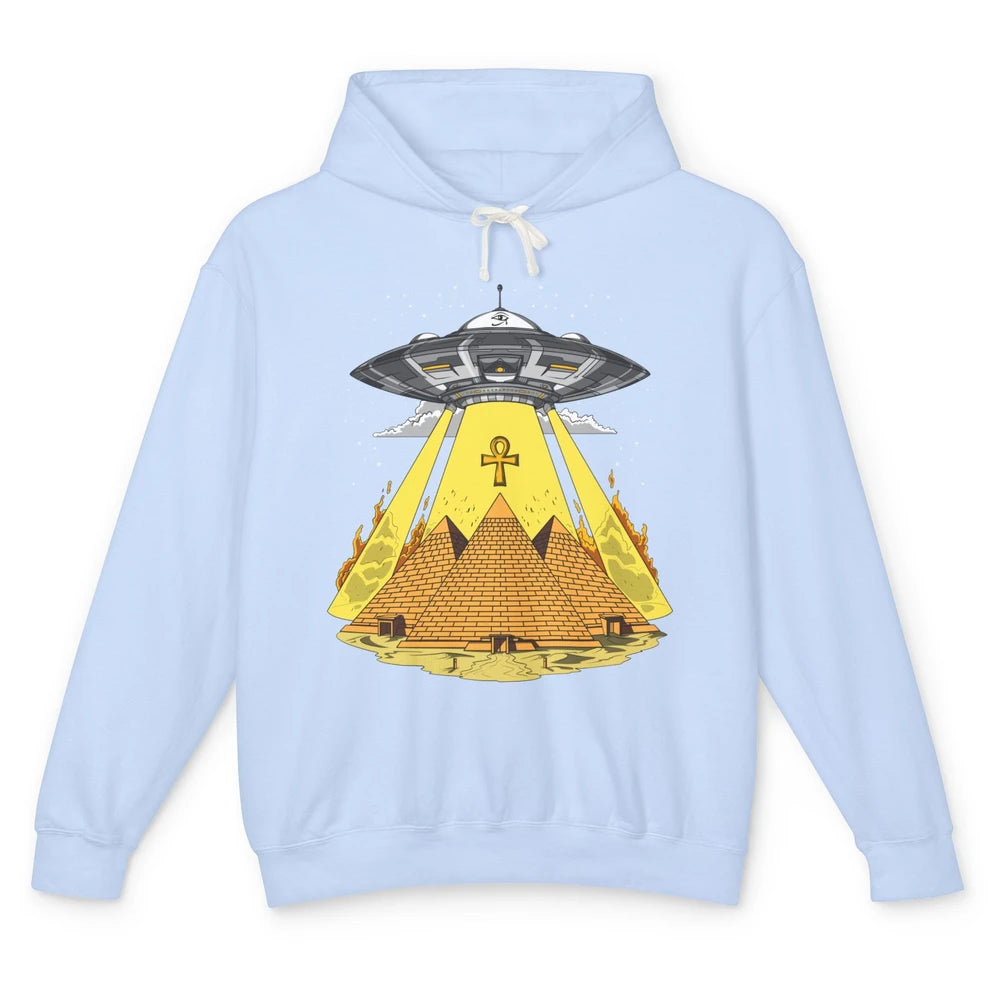 Ancient Egyptian Pyramids Alien Space Annunaki Conspiracy Unisex Lightweight Hoodie