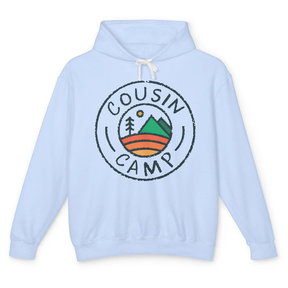 Cousin Camp Camping Family Camping Friends Camping Club Gift Unisex Lightweight Hoodie