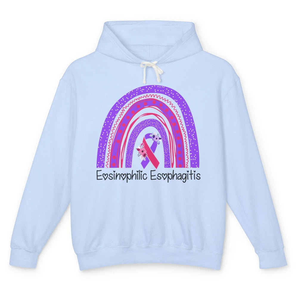 Eosinophilic Esophagitis Awareness Awareness EOE Rainbow Unisex Lightweight Hoodie