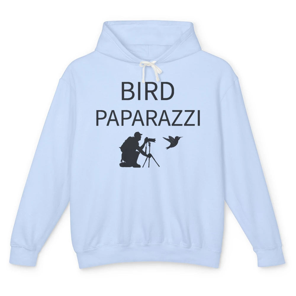 Birdwatching Funny Bird Paparazzi Birding Photography Bird Unisex Lightweight Hoodie