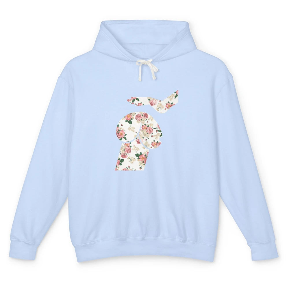 Funny Dachshund Petting Hand Floral Dog Mom Wiener Pet Mama Unisex Lightweight Hoodie