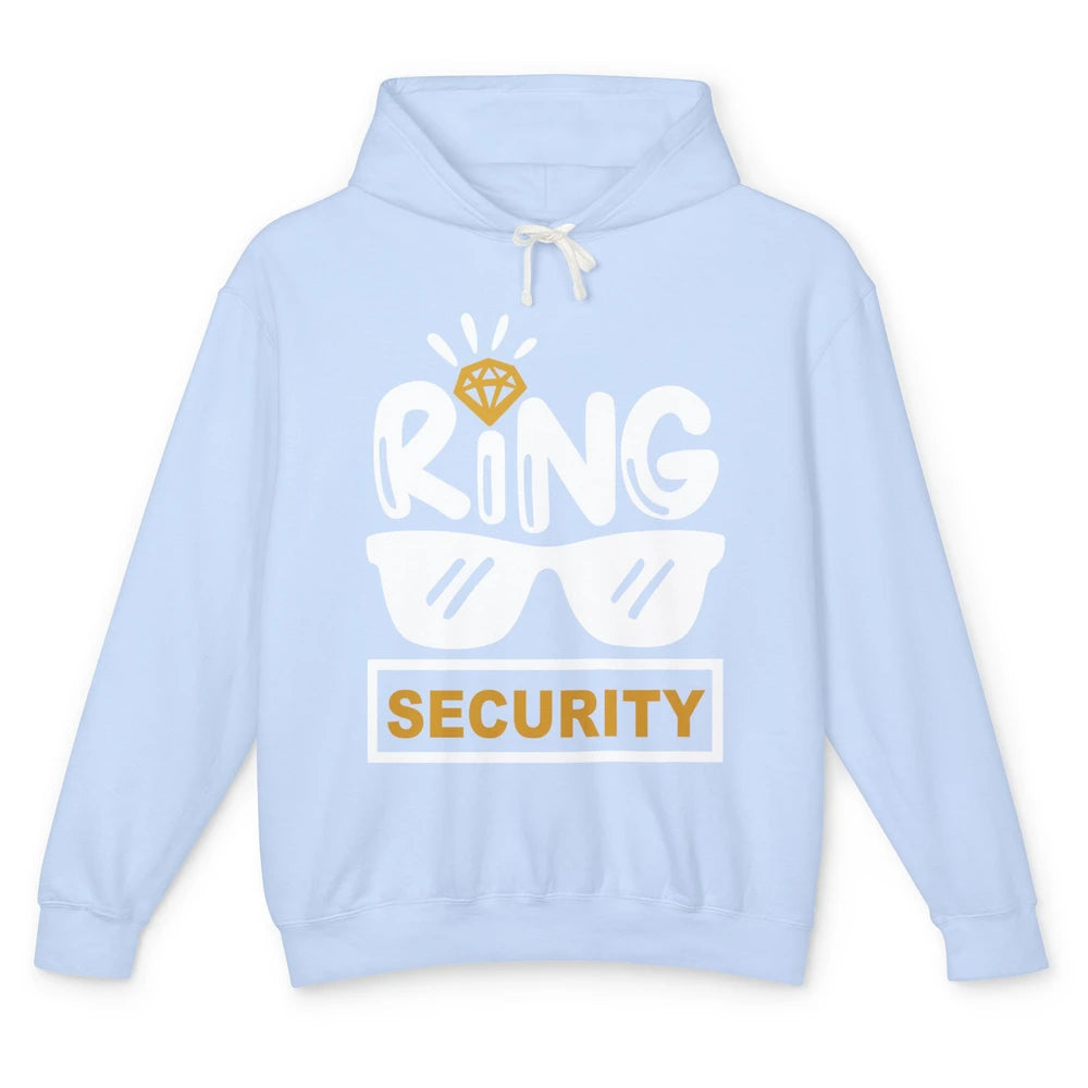 Wedding Ring Security Boy Girl Ring Bearer Wedding Party Unisex Lightweight Hoodie