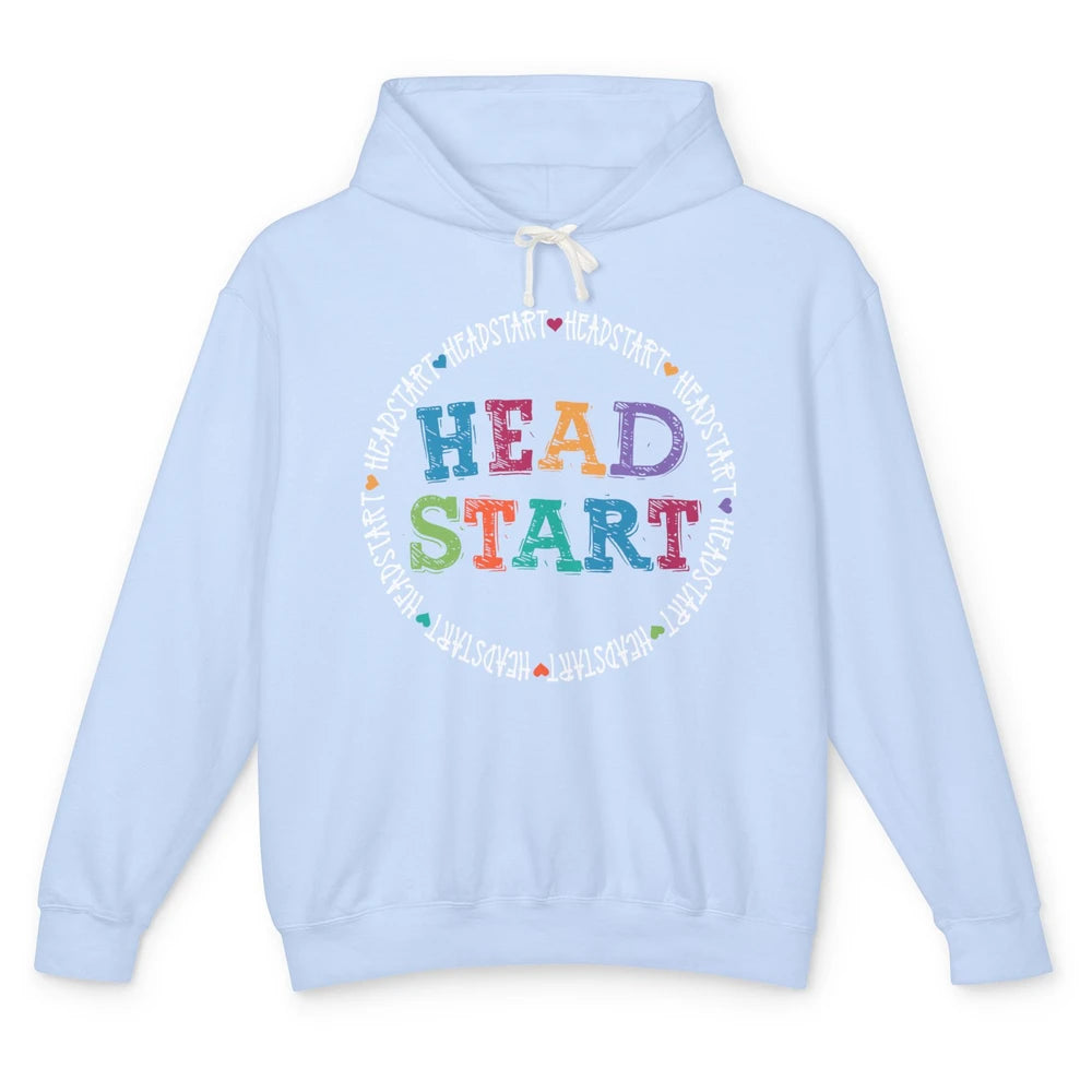 Headstart Rainbow Early Childhood Education Back To School Unisex Lightweight Hoodie