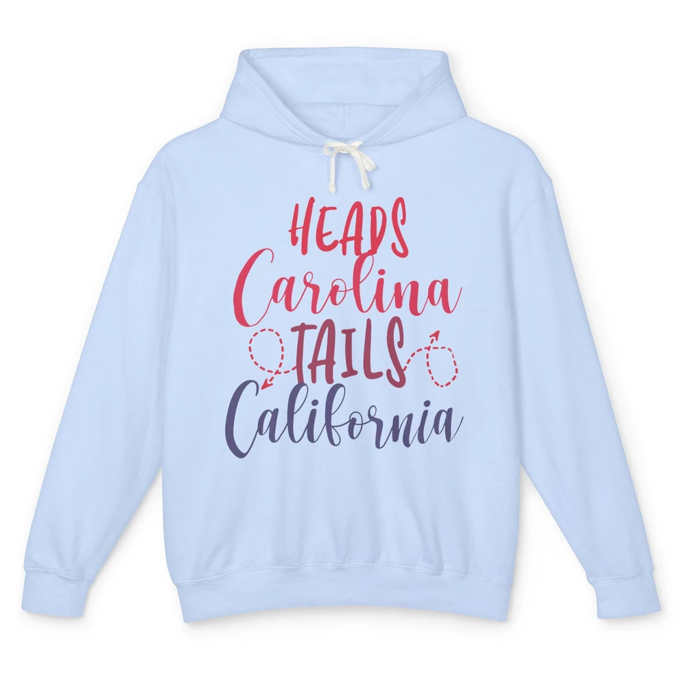 Heads Carolina Tail California Western Summer Beach Paradise Unisex Lightweight Hoodie