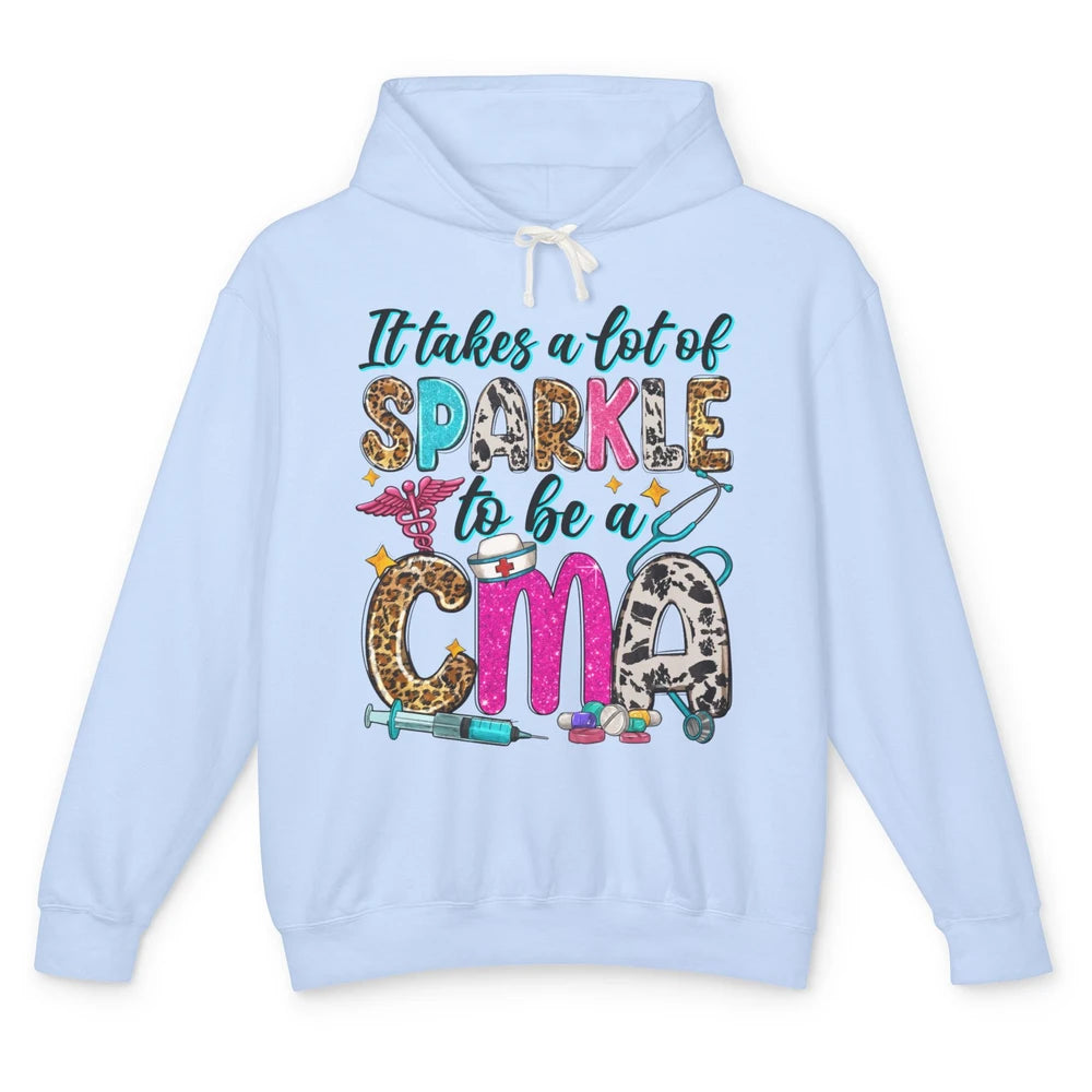 Sunflower It Takes Sparkle To Be CMA Western Nursing Life Unisex Lightweight Hoodie