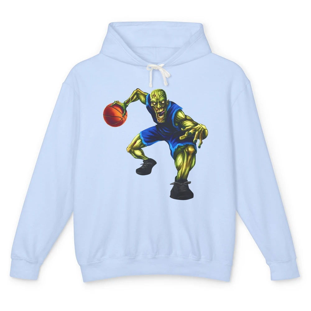 Zombie Basketball Halloween Basketball Players Scary Costume Unisex Lightweight Hoodie