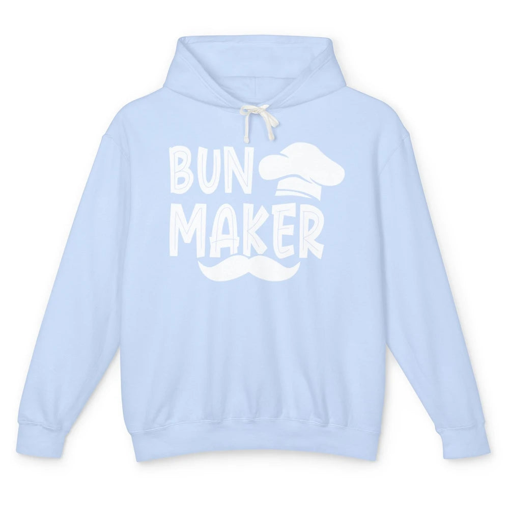 Bun Maker Bun Baker Pregnancy Announcement Baby Reveal Gift Unisex Lightweight Hoodie