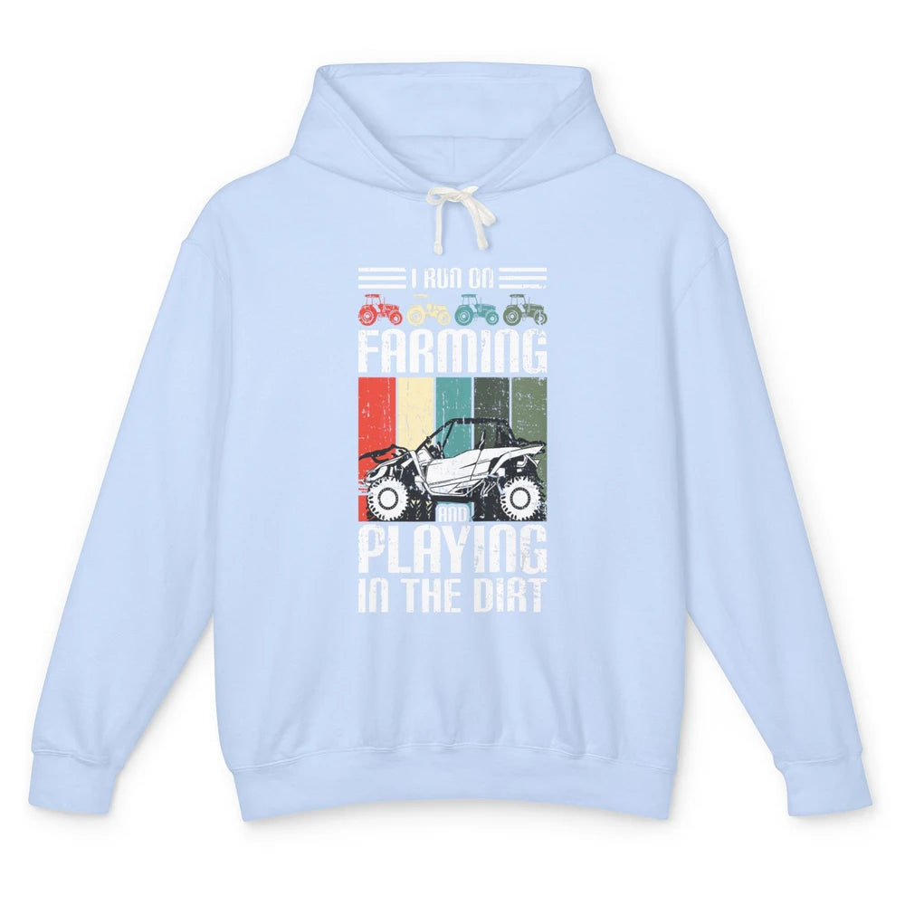 Retro Play In Dirt UTV Mud Riding Dirty SXS Rider Offroad Unisex Lightweight Hoodie