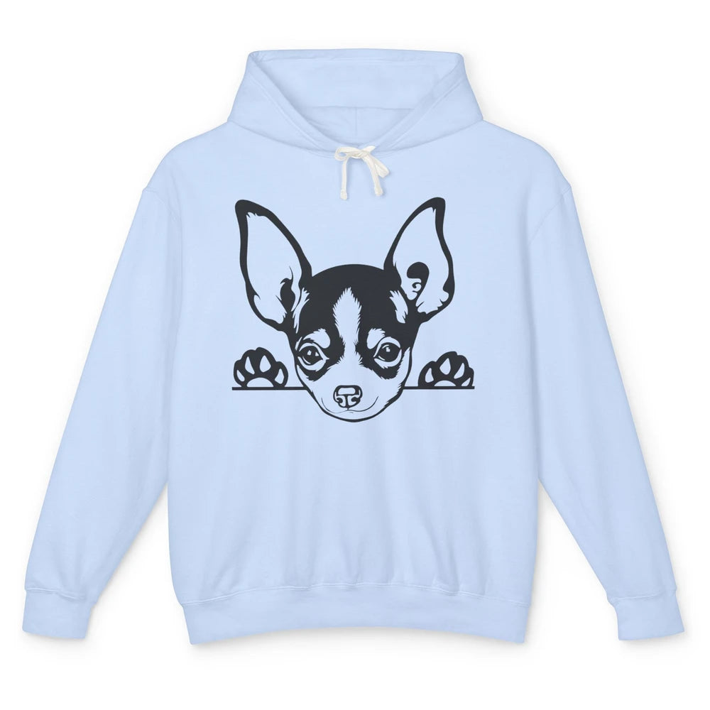 Chihuahua Owner Gift Chihuahua Dog Mom Chihuahua Black White Unisex Lightweight Hoodie