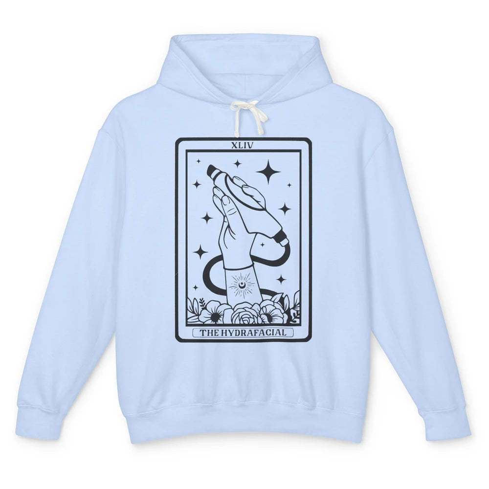 The Hydrafacial Tarot Card Skin Treatment Cosmetologist Life Unisex Lightweight Hoodie