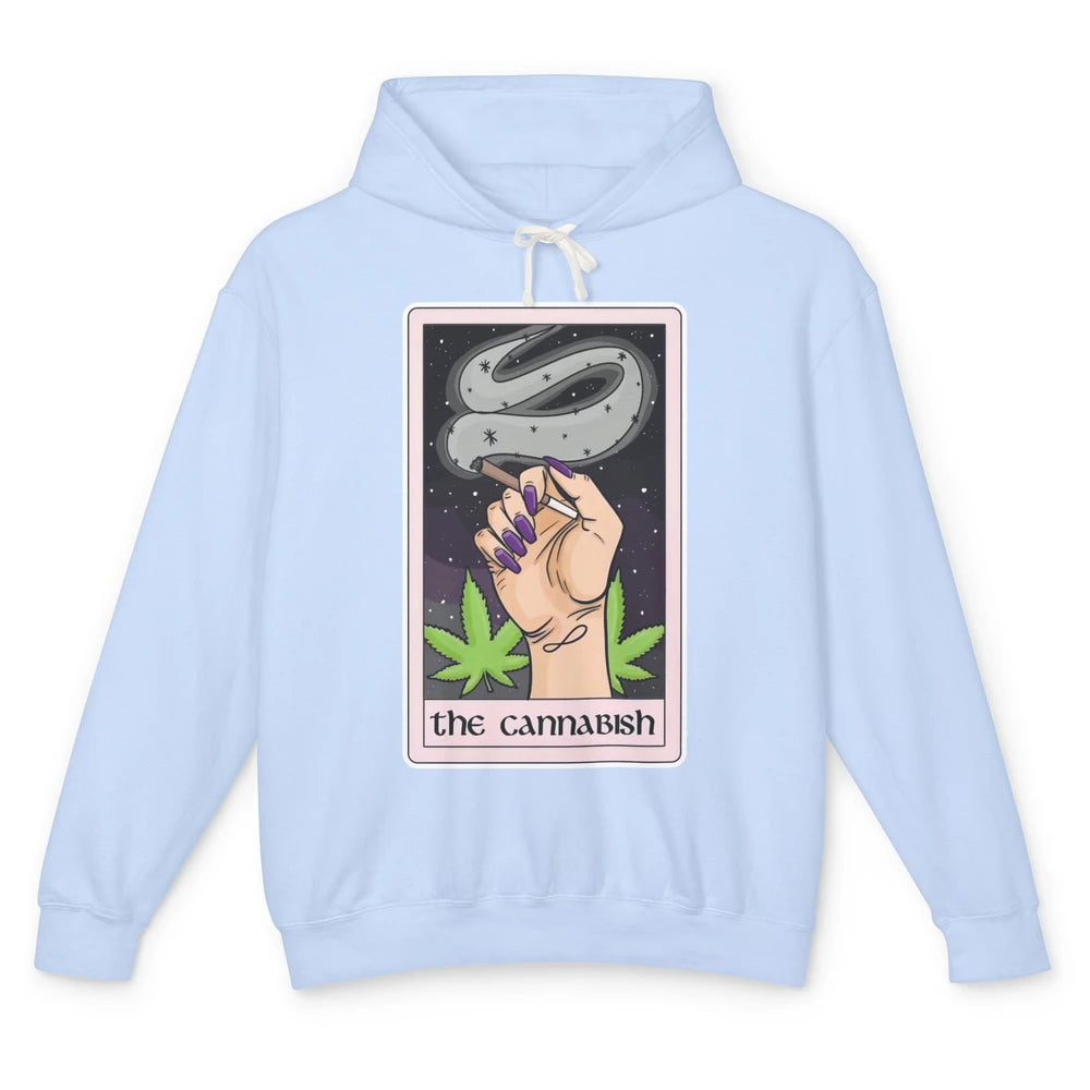 Retro Weed The Cannabish Tarot Card Weed Cannabis Marijuana Unisex Lightweight Hoodie