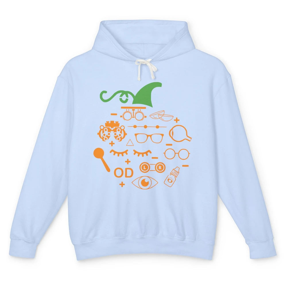 Optometry Glasses Pumpkin Halloween Optometrist Optician Unisex Lightweight Hoodie