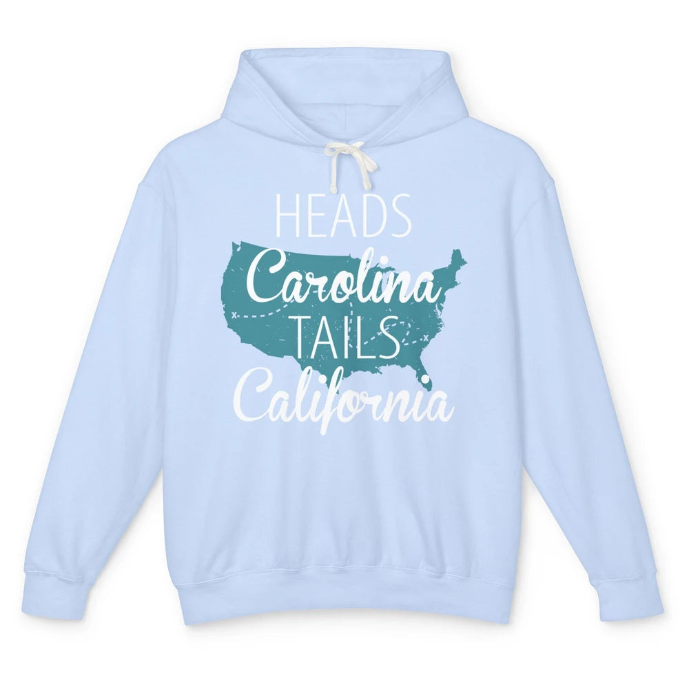 Heads Carolina Tail California Western Country Summer Beach Unisex Lightweight Hoodie