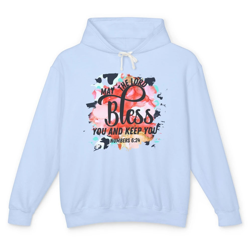 Christian May the Lord Bless You and Keep You Bible Verse Unisex Lightweight Hoodie