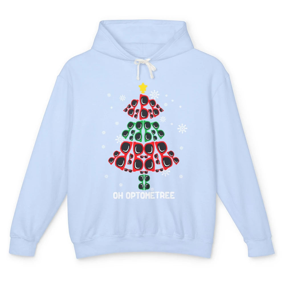 Glasses Christmas Tree Oh Optometree Optometry Optician Gift Unisex Lightweight Hoodie