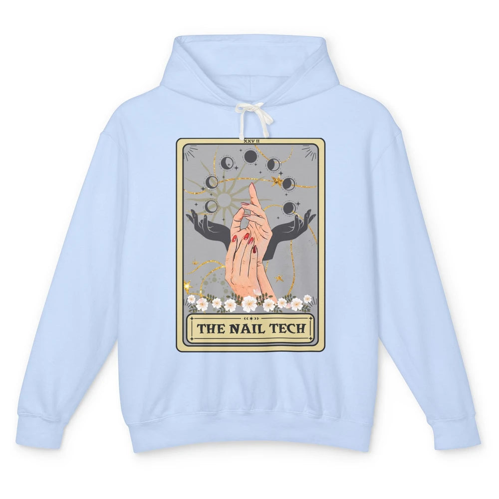 The Nail Tech Tarot Card Beautician Nail Boss Cosmetology Unisex Lightweight Hoodie