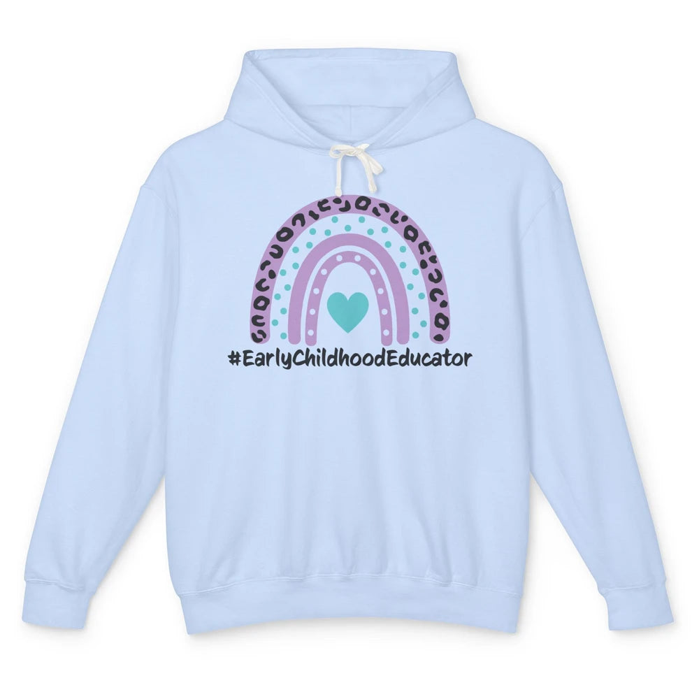 Headstart Teacher Early Childhood Educator Cute Rainbow Gift Unisex Lightweight Hoodie