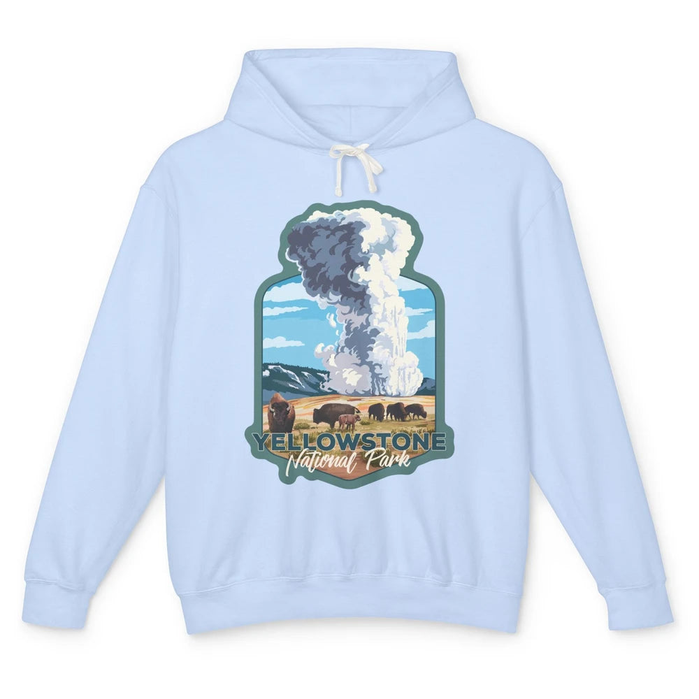 Yellowstone National Park Wyoming Old Faithful Nature Lovers Unisex Lightweight Hoodie