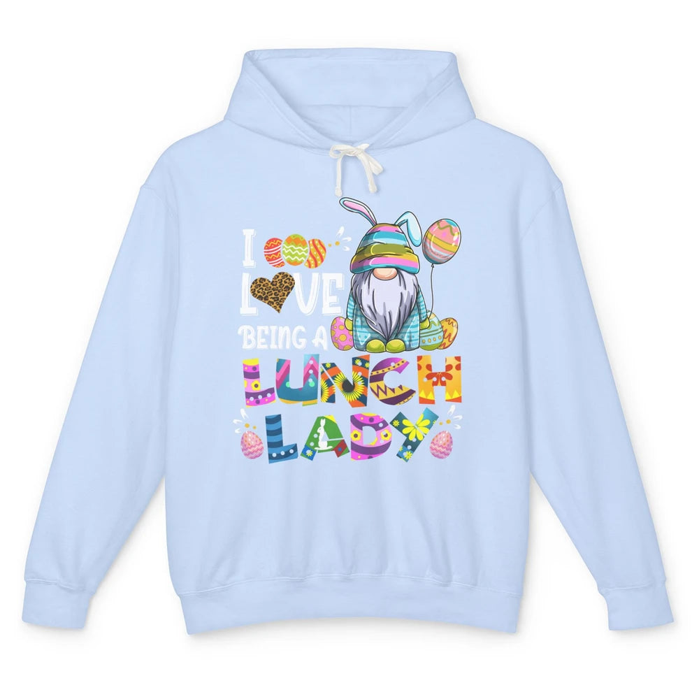 Gnome Easter Day Lunch Lady Squad Cafeteria School Squad Egg Unisex Lightweight Hoodie