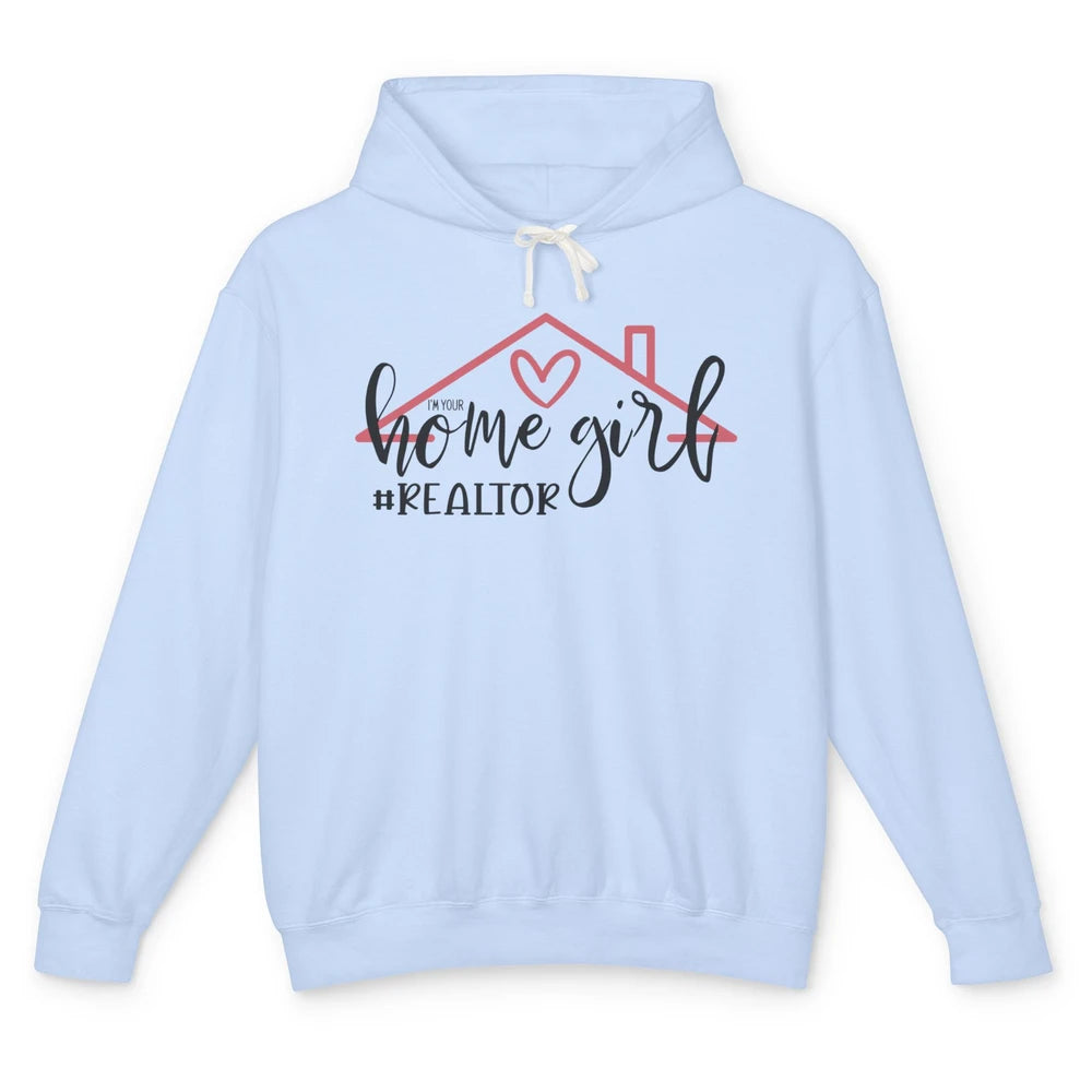 Realtor Life Home Girl Real Estate Agent Housing Investment Unisex Lightweight Hoodie