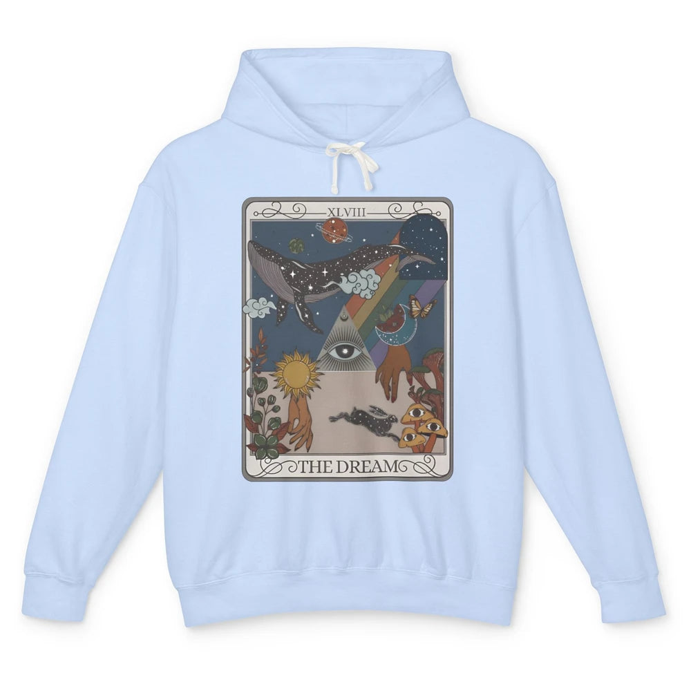 The Dream Tarot Card Witchy Hands Eye Sun Moon Halloween Unisex Lightweight Hoodie