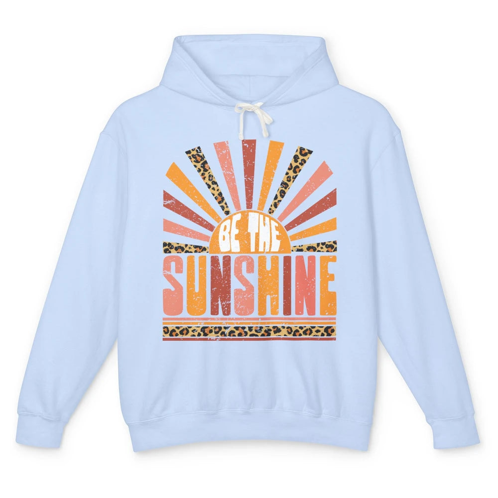 Be The Sunshine Retro Leopard Sun Vintage Summer Vacation Unisex Lightweight Hoodie