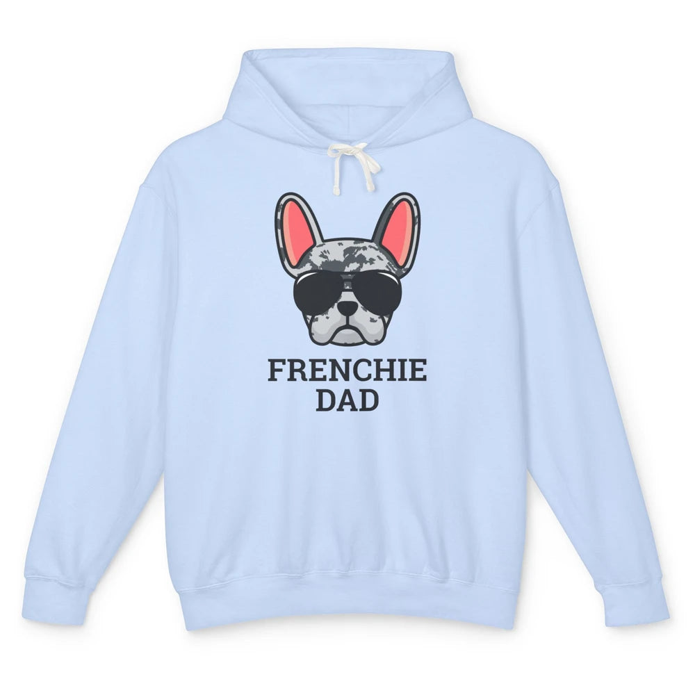 Blue Merle French Dad Frenchie Bulldog Cool Pet Owner Father Unisex Lightweight Hoodie