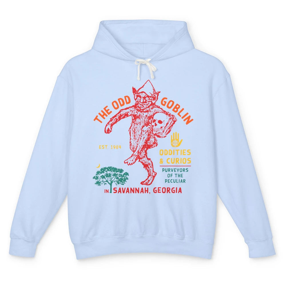 Vintage The Odd Goblin Est 1984 Oddities Savannah Georgia Unisex Lightweight Hoodie