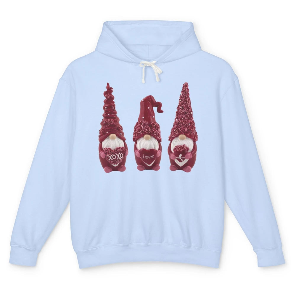 Pink Gnomes Love Valentines Loads Of Love Western Valentine Unisex Lightweight Hoodie