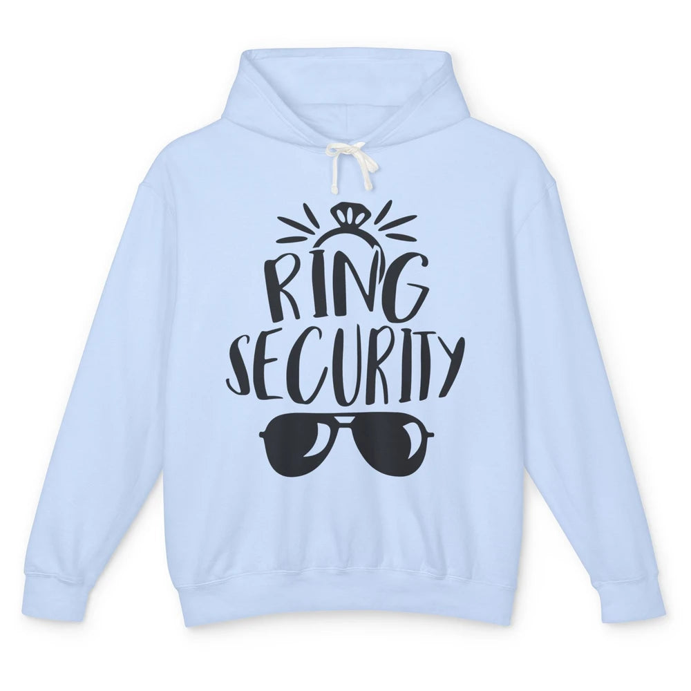 Wedding Ring Security Boy Girl Ring Bearer Wedding Party Unisex Lightweight Hoodie