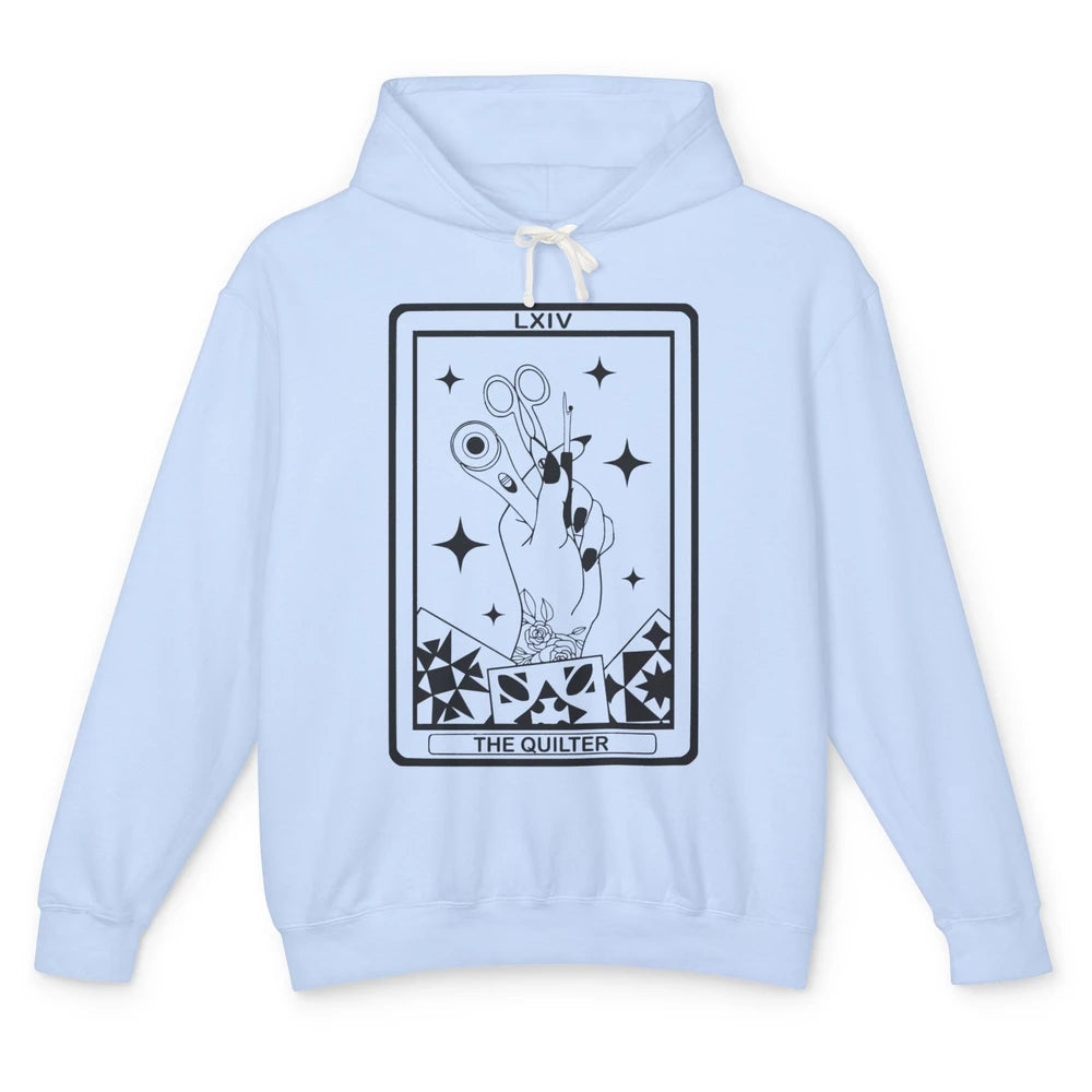 The Quilter Tarot Card Quilting Tool Sewing Yarning Crafting Unisex Lightweight Hoodie