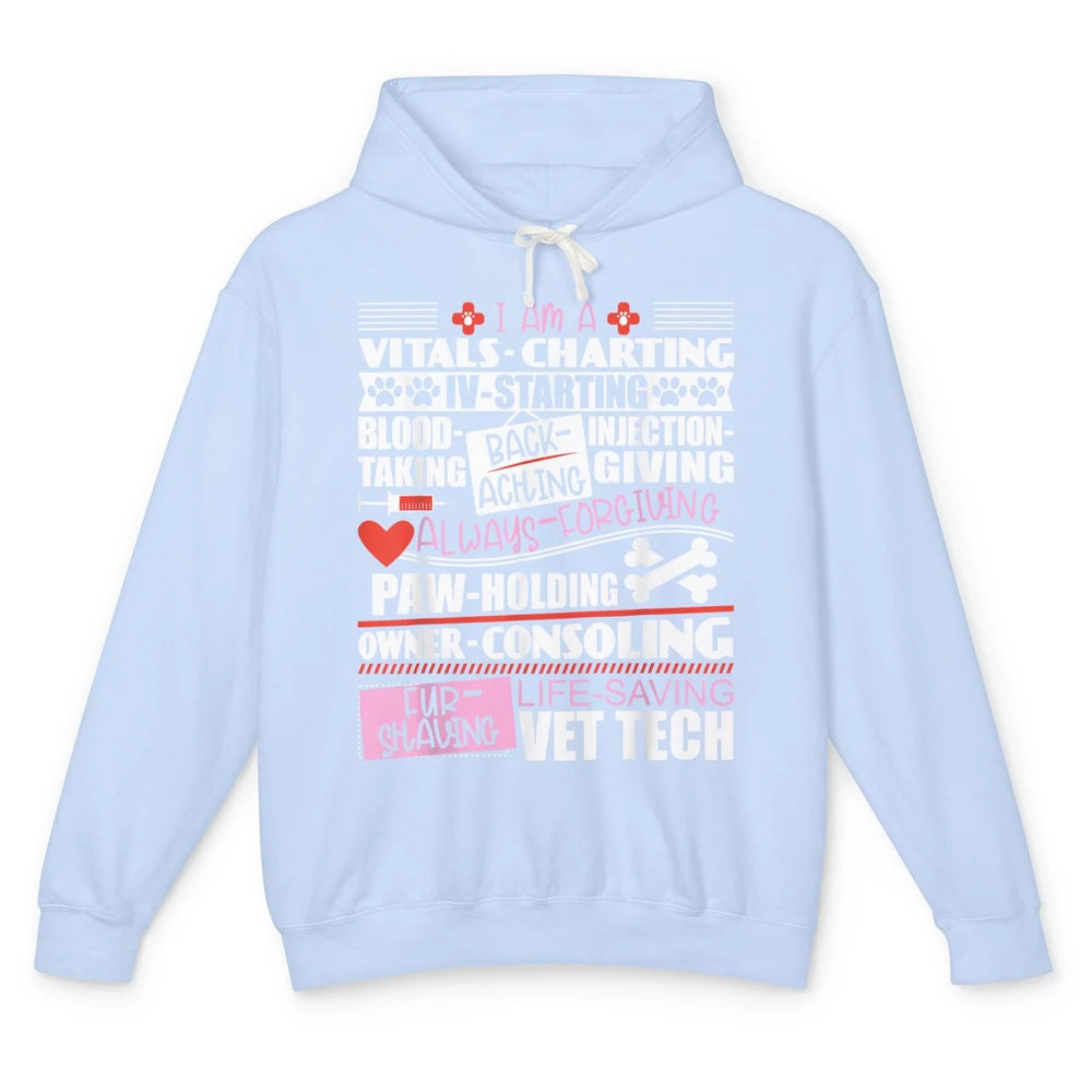 Vet Tech Veterinarian Veterinary School Graduate Doctor Pet Unisex Lightweight Hoodie